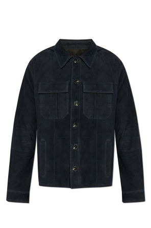 レザージャケット・コート FENDI FW24 Black nappa leather shirt (FPT656VQP F0GME) Fendi Black Nappa Leather Shirt | italist
